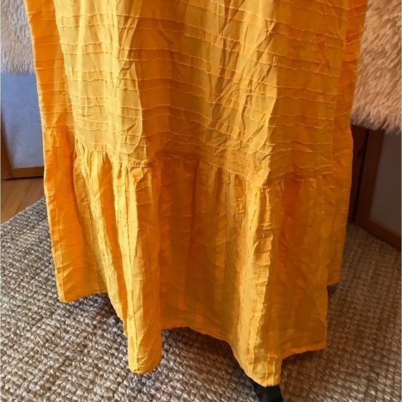 SKIES are blue summer maxi ruffled dress with spaghetti straps size large. New. - Picture 5 of 12